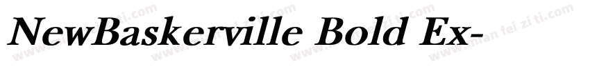 NewBaskerville Bold Ex字体转换